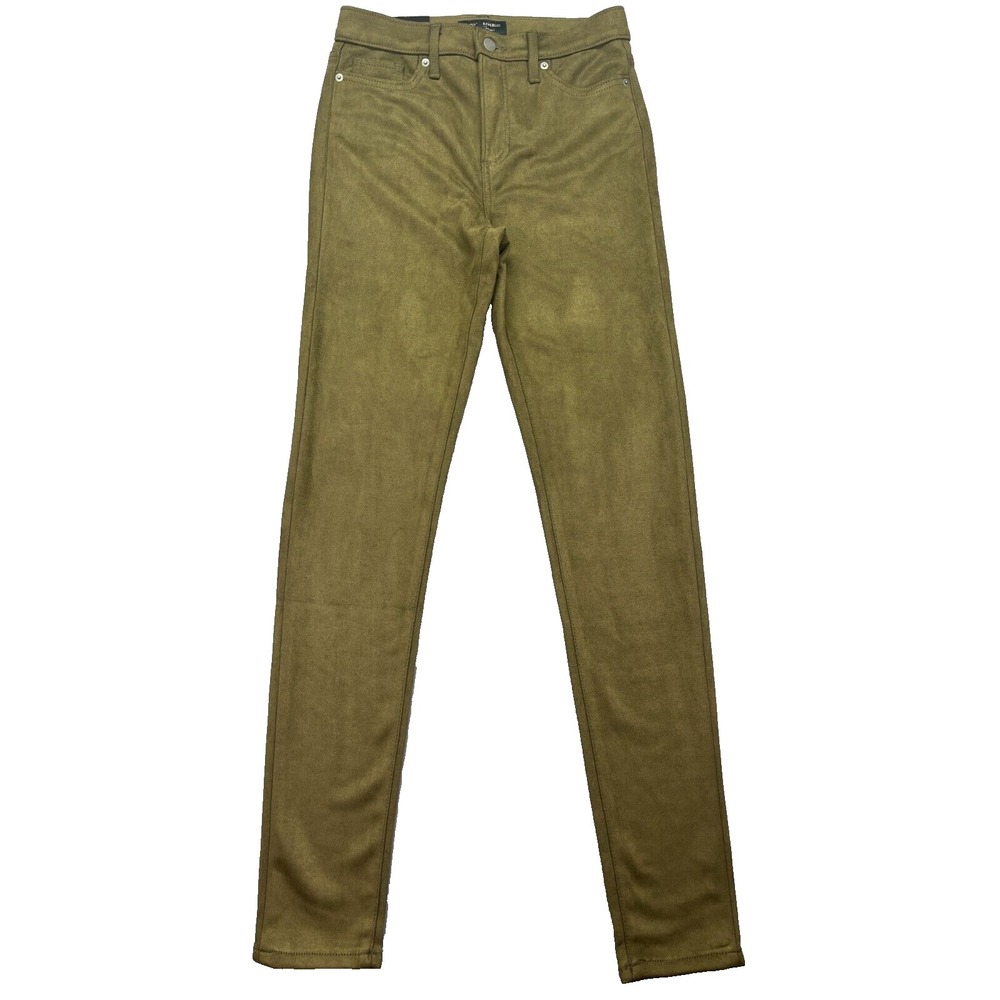 Banana Republic High Rise Skinny Stretch Olive Green Jeans Size 26/2 Fit 27" NWT